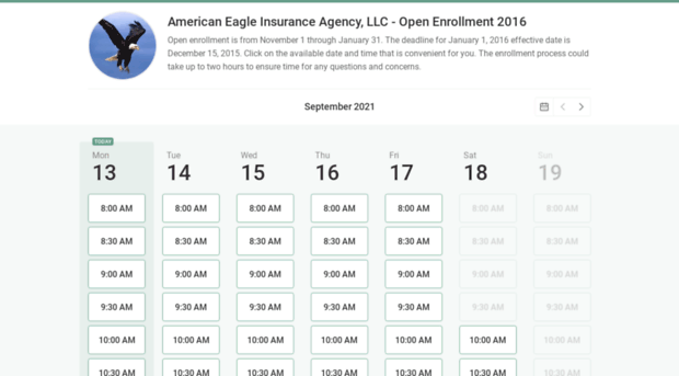 americaneagleinsurance.youcanbook.me