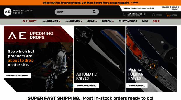 americanedgeknives.com