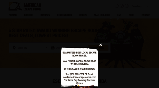 americanescaperooms.com