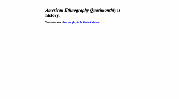 americanethnography.com
