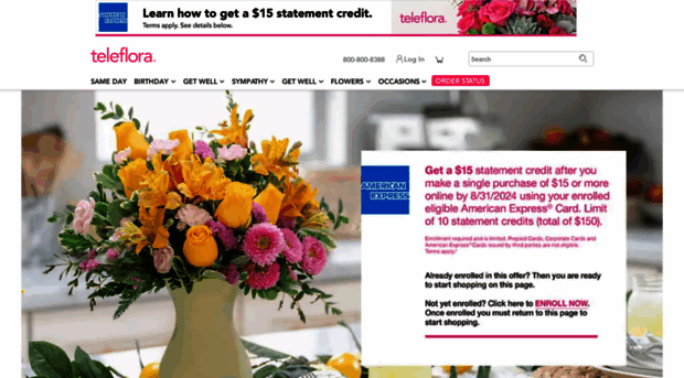 americanexpress.teleflora.com