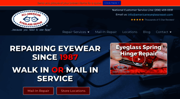 americaneyeglassrepair.com