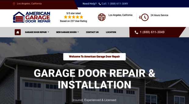 americangaragedoorrepair.com