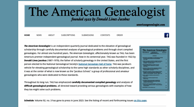 americangenealogist.com