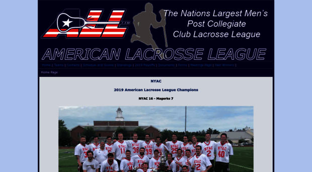 americanlacrosseleague.com