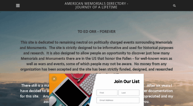 americanmemorialsdirectory.com