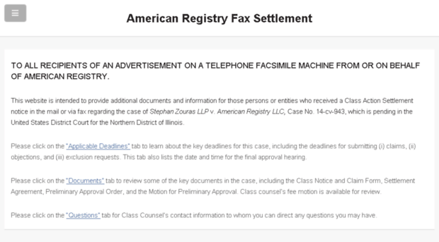 americanregistryfaxsettlement.siprut.com