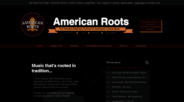 americanrootsradio.com