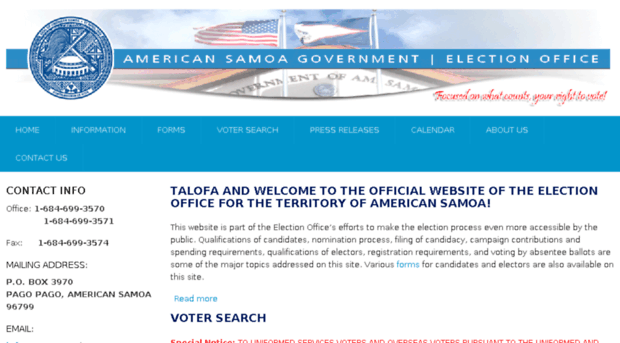 americansamoaelectionoffice.org