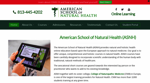 americanschoolofnaturalhealth.com