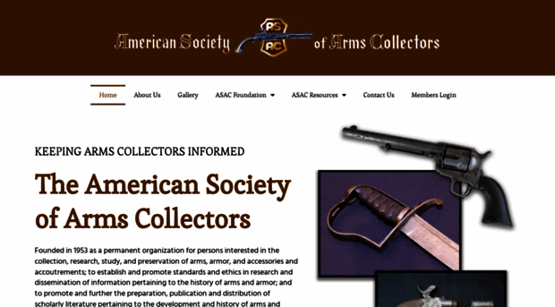 americansocietyofarmscollectors.org