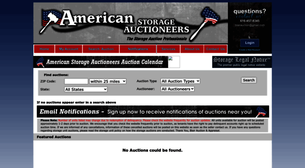 americanstorageauctioneers.com