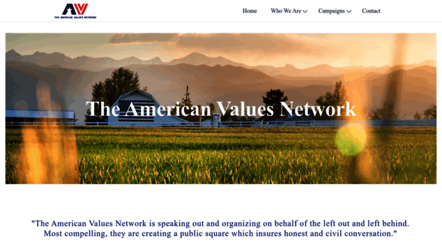 americanvaluesnetwork.org