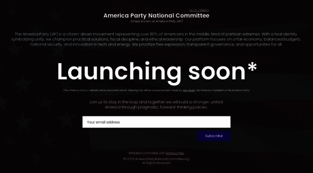 americapartynationalcommittee.org
