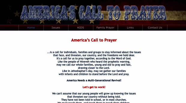 americascalltoprayer.com