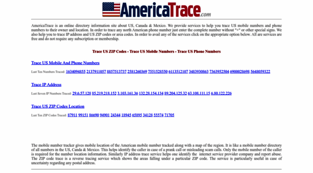 americatrace.com