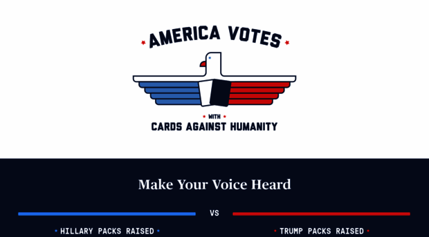 americavoteswithcardsagainsthumanity.com