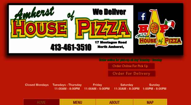 amhersthouseofpizza.com