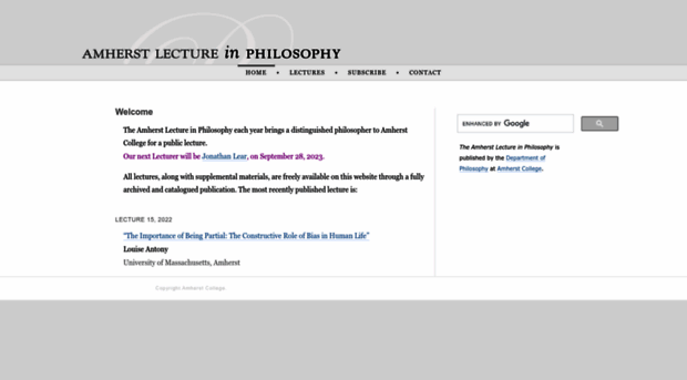 amherstlecture.org