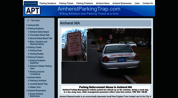 amherstparkingtrap.com