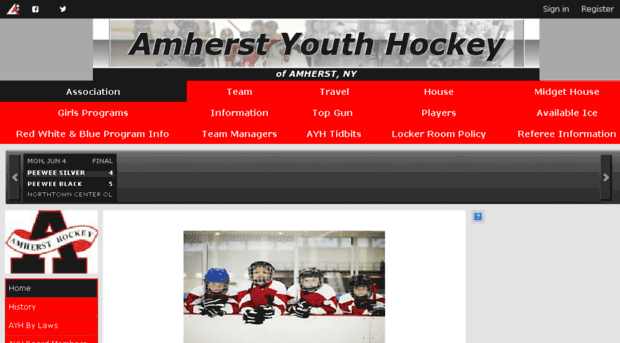 amherstyouthhockey.org
