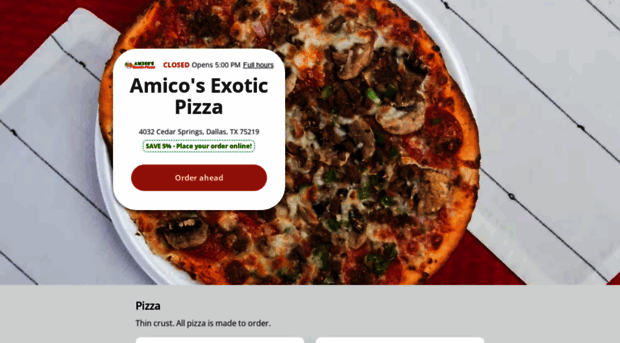 amicospizzamenu.com