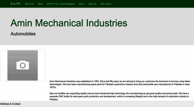 aminmechanicalindustries.enic.pk