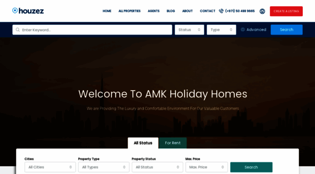 amkholidayhomes.com