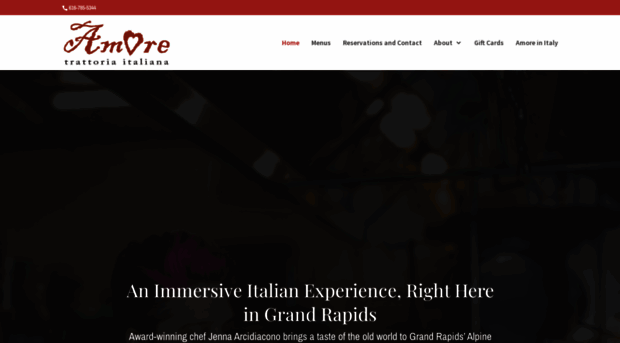 amoretrattoriaitaliana.com