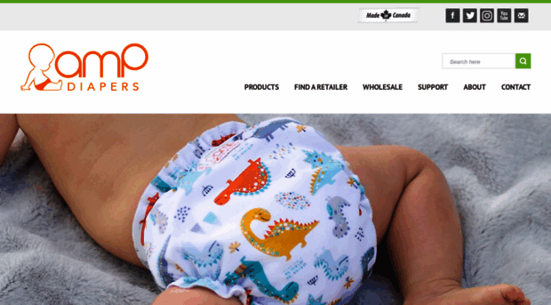 ampdiapers.com