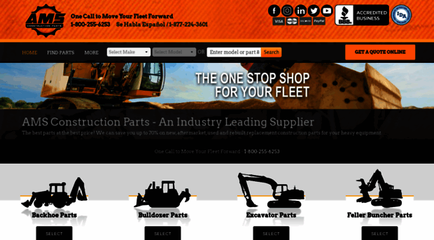 amsconstructionparts.com