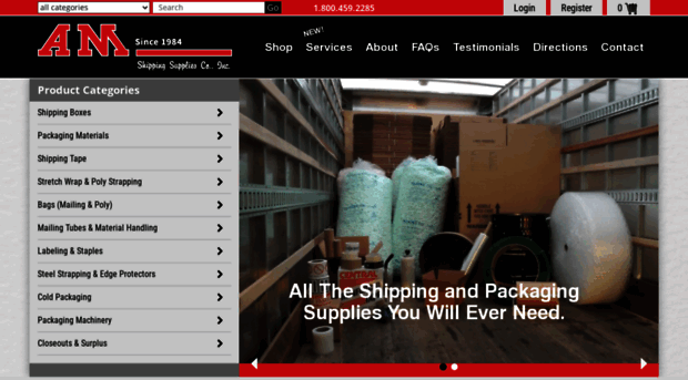 amshippingsupplies.com