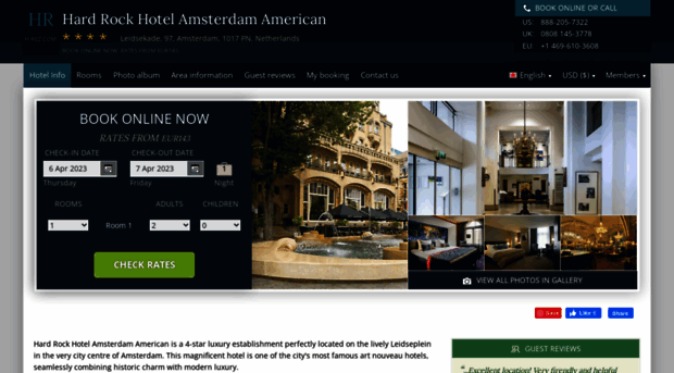 amsterdamamerican.hotel-rez.com