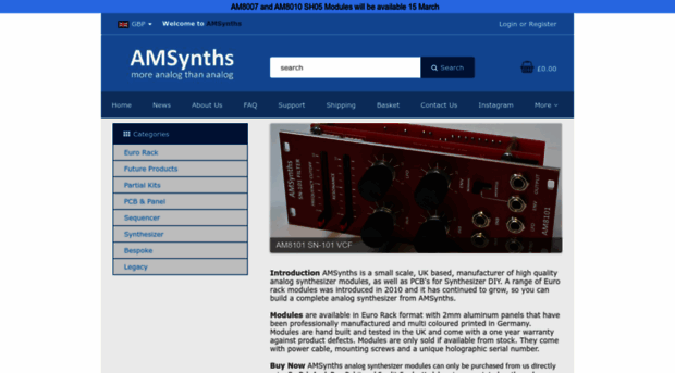 amsynthstore.co.uk