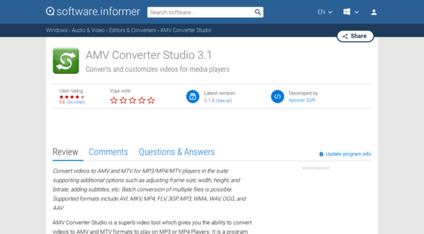 amv-converter-studio.software.informer.com