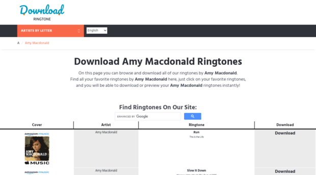 amymacdonald.download-ringtone.com