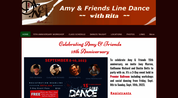 amynfriendslinedance.com