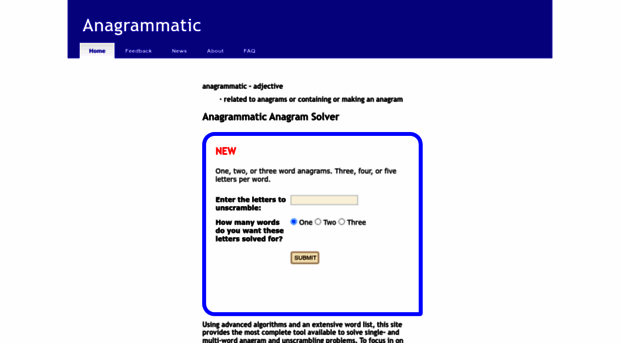 anagrammatic.net