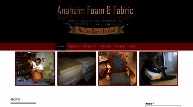 anaheimfoamandfabric.com