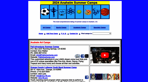 anaheimsummercamps.com