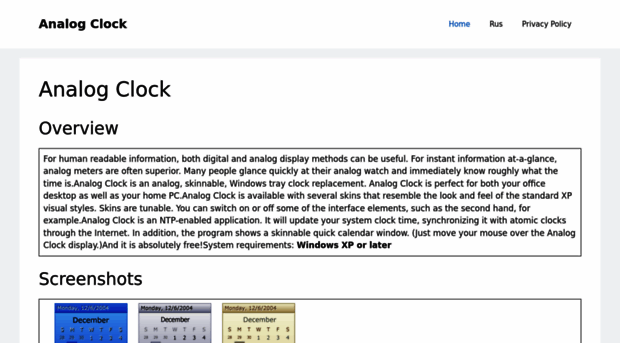 analogclock.info