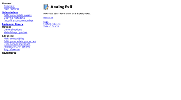 analogexif.sourceforge.net