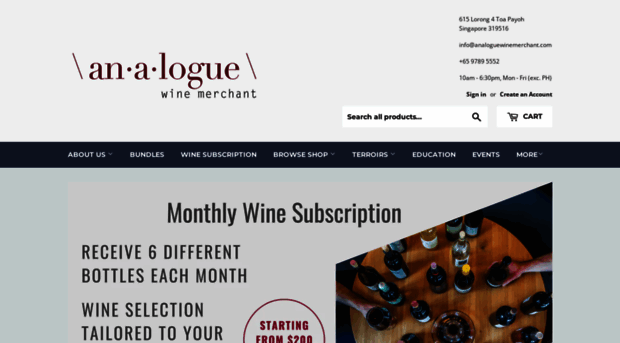 analoguewinemerchant.com