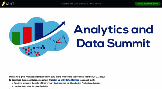 analyticsanddatasummit2019.sched.com