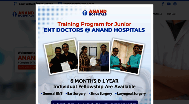 anandenthospital.com