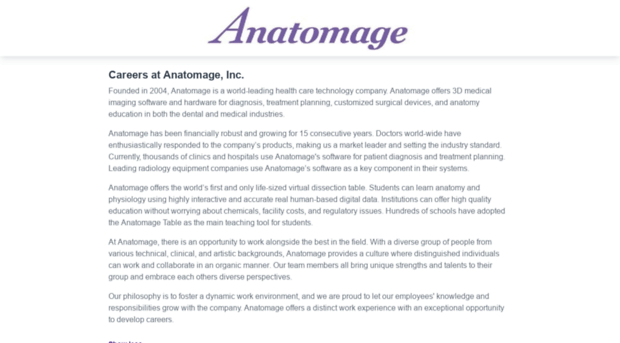 anatomage.workable.com