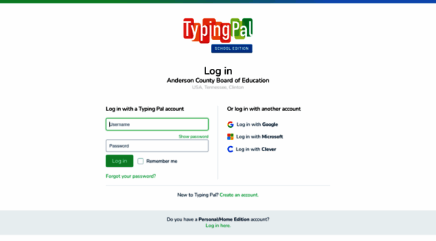 anderson.typingpal.com