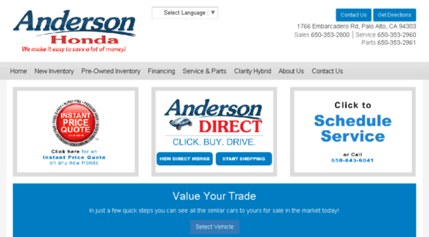 andersonhondanewcars.com