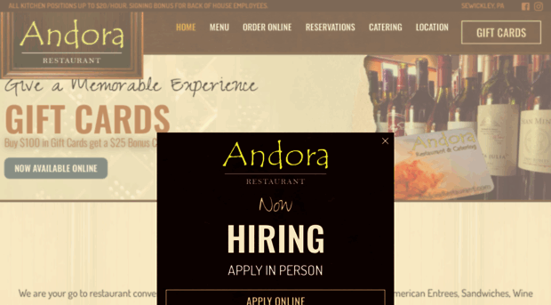 andorarestaurant.com