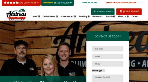 andreasplumbing.com